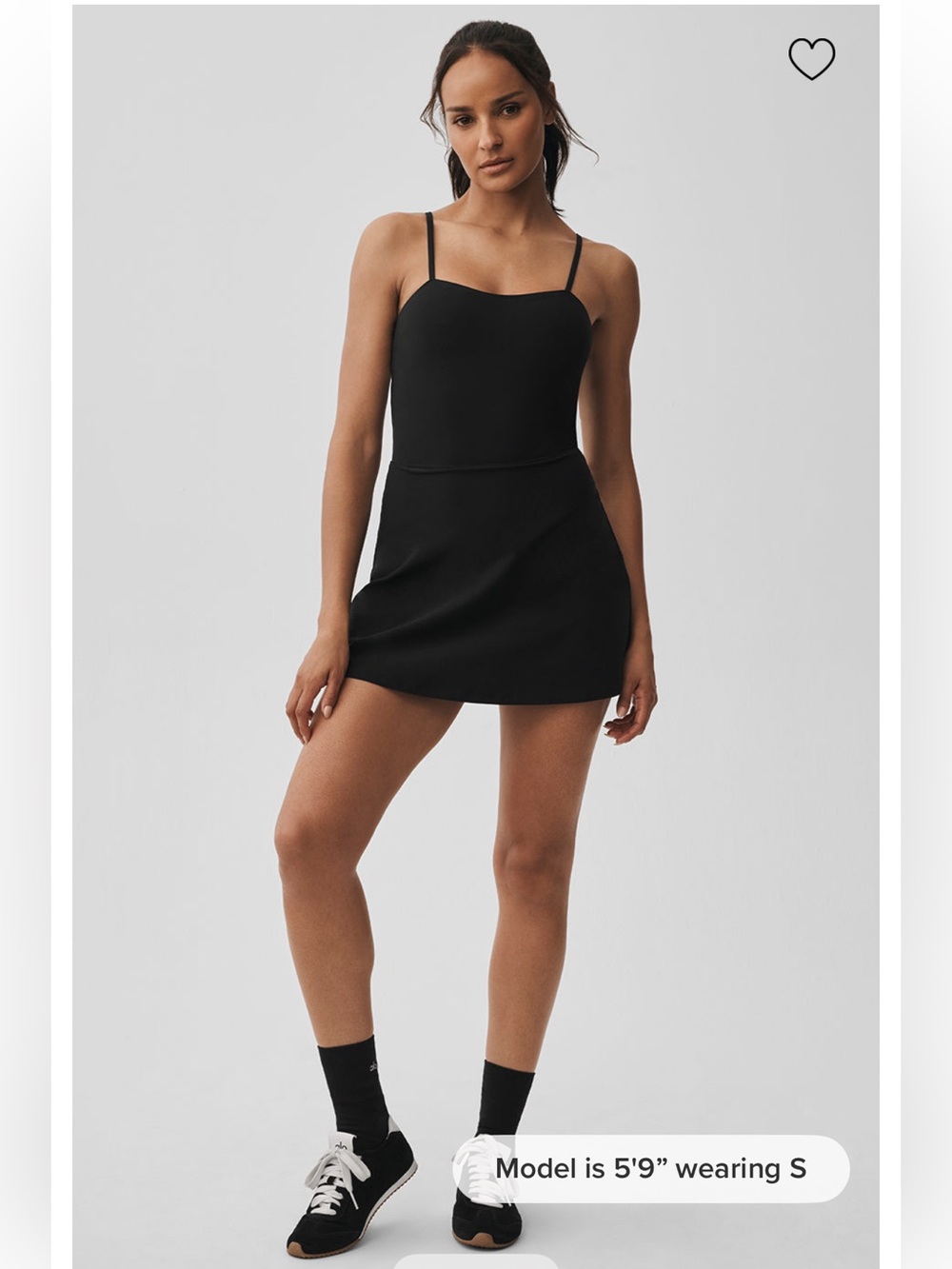 Alosoft Courtside Tennis Dress - Black